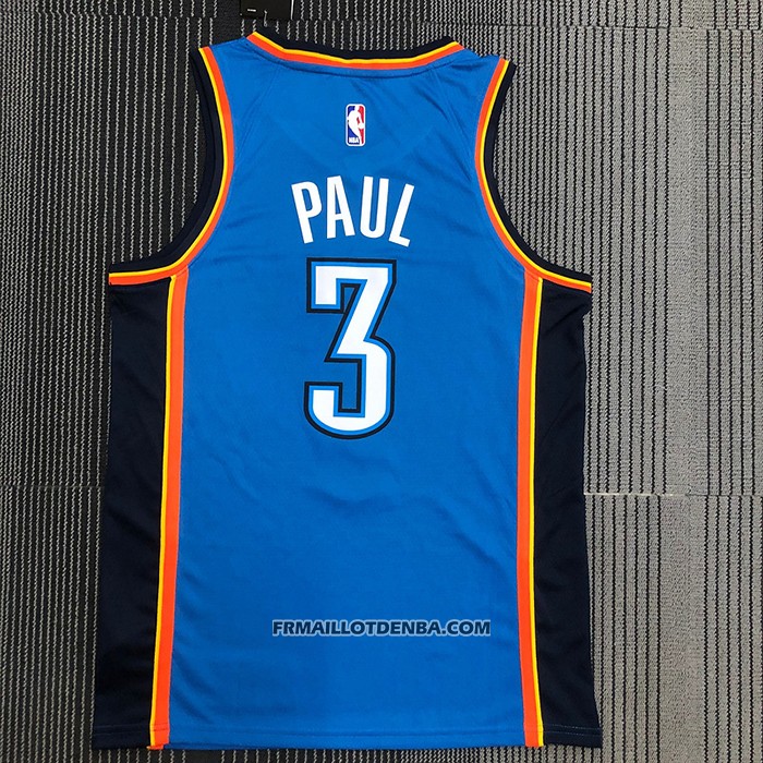 Maillot Oklahoma City Thunder Chris Paul NO 3 Icon Bleu